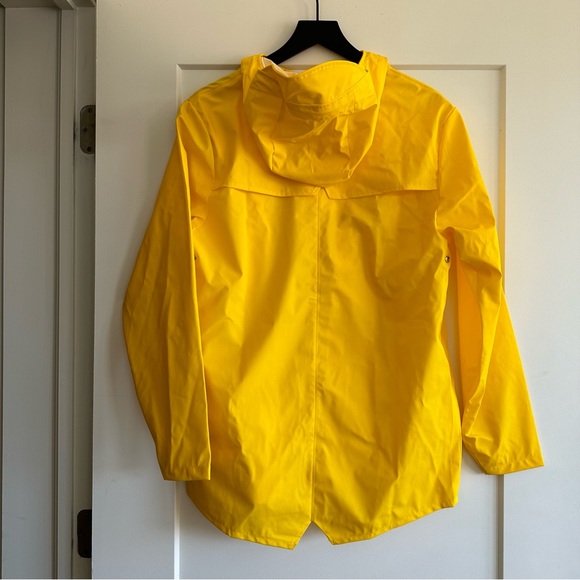 RAINS Rain Jacket Unisex Yellow Size XXS/XS - Picture 8 of 12